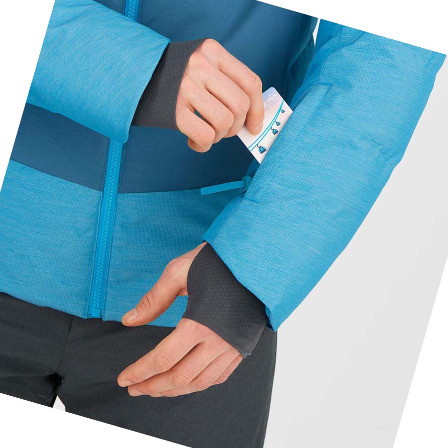 Chaquetas Salomon SNOWSHELTER INSULATED Hombre Azules | MX 3299XYU